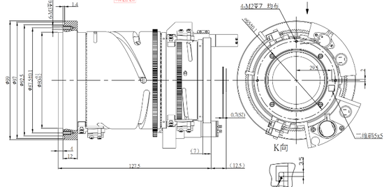 FWD-0326-0R 25–75 мм EFL LWIR моторизованный зум-объектив с длиной волны 8–12 мкм и электрической фокусировкой — серия халькогенидов